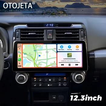 12,3-инчов Екран Радио Android 13 Автомобилен Плейър Стерео За Toyota 4Runner 2009-2019 GPS Мултимедийно Главното Устройство Carplay