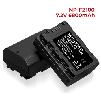NP-FZ10 6800 mah Эрзац-батерия за Sony FX3, FX30, A1, A9, A9 II, a7R III, A7S III, A7 III, A7 IV, A6600, A7C voopo drag 3