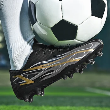 Качествени футболни обувки Messi, Здрава лека футболни обувки с ниски берцем, Удобни спортни маратонки за футзала, на Едро, в размер на 32-47