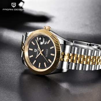 Мъжки механичен часовник PAGANI ДИЗАЙН, луксозни мъжки автоматичен часовник, бизнес часовници е от неръждаема стомана Relogio Masculino